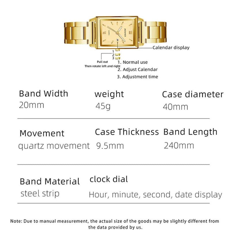 EternaLux® | O Relógio Dourado que Define Seu Sucesso e Estilo